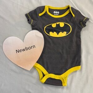 Newborn Batman Logo Baby Onesie